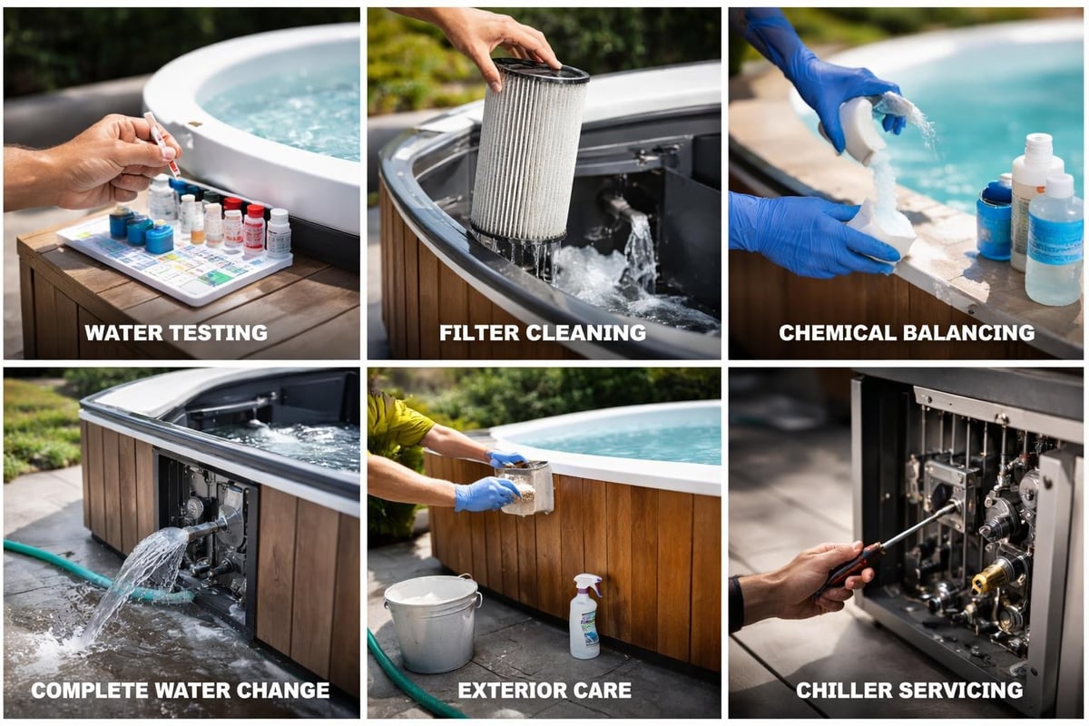 Cold plunge maintenance schedule