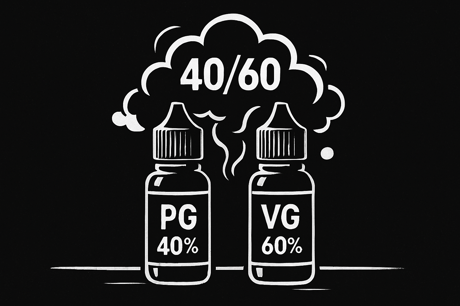 Vad innebär 40/60 PG/VG-blandning?
