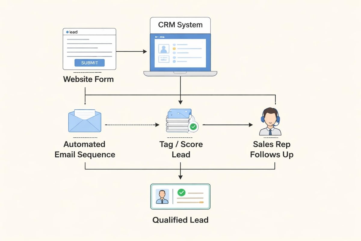 Marketing automation flow