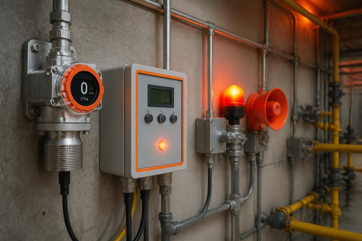 Fixed Gas Monitor: How It Works and Where to Use It Fixed gas monitor system architecture