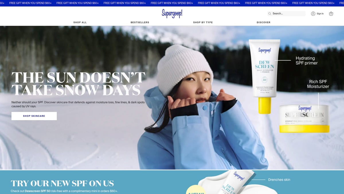 10 Must-Have Beauty Products List for Glowing Skin in 2026 - Supergoop! Glowscreen SPF 40