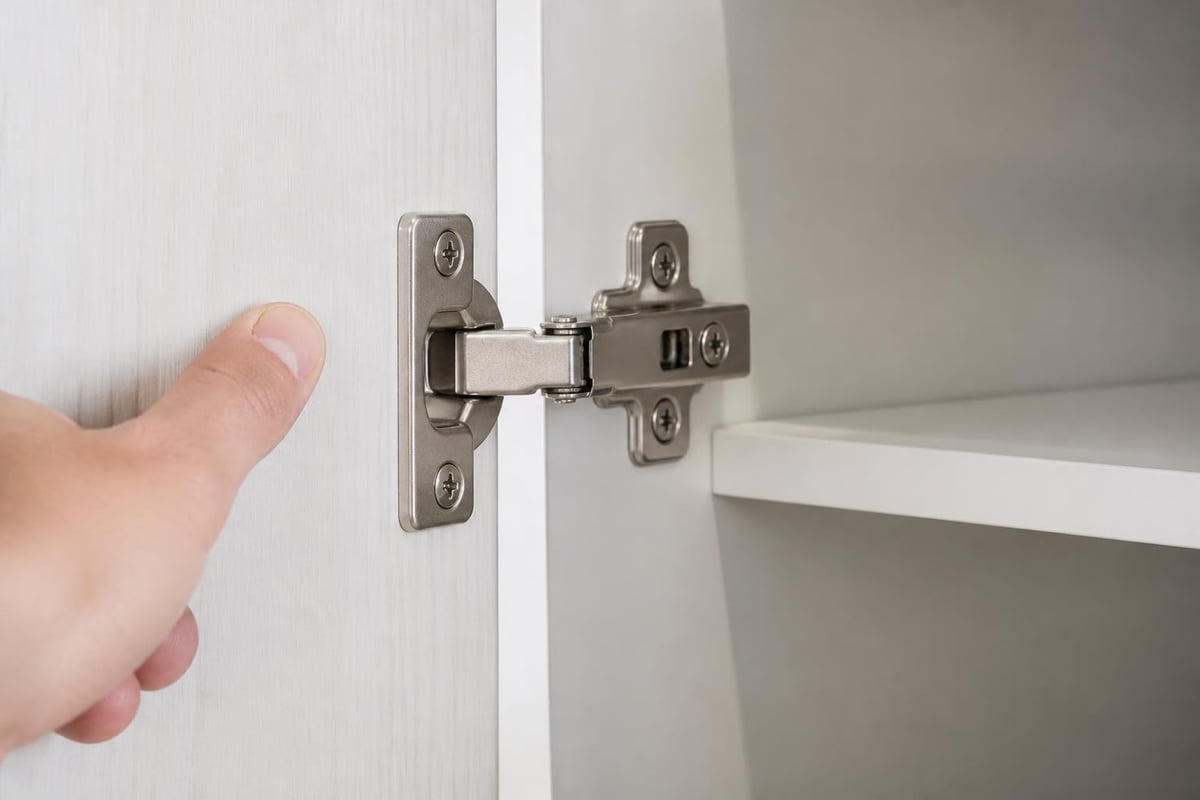 European concealed hinge adjustment