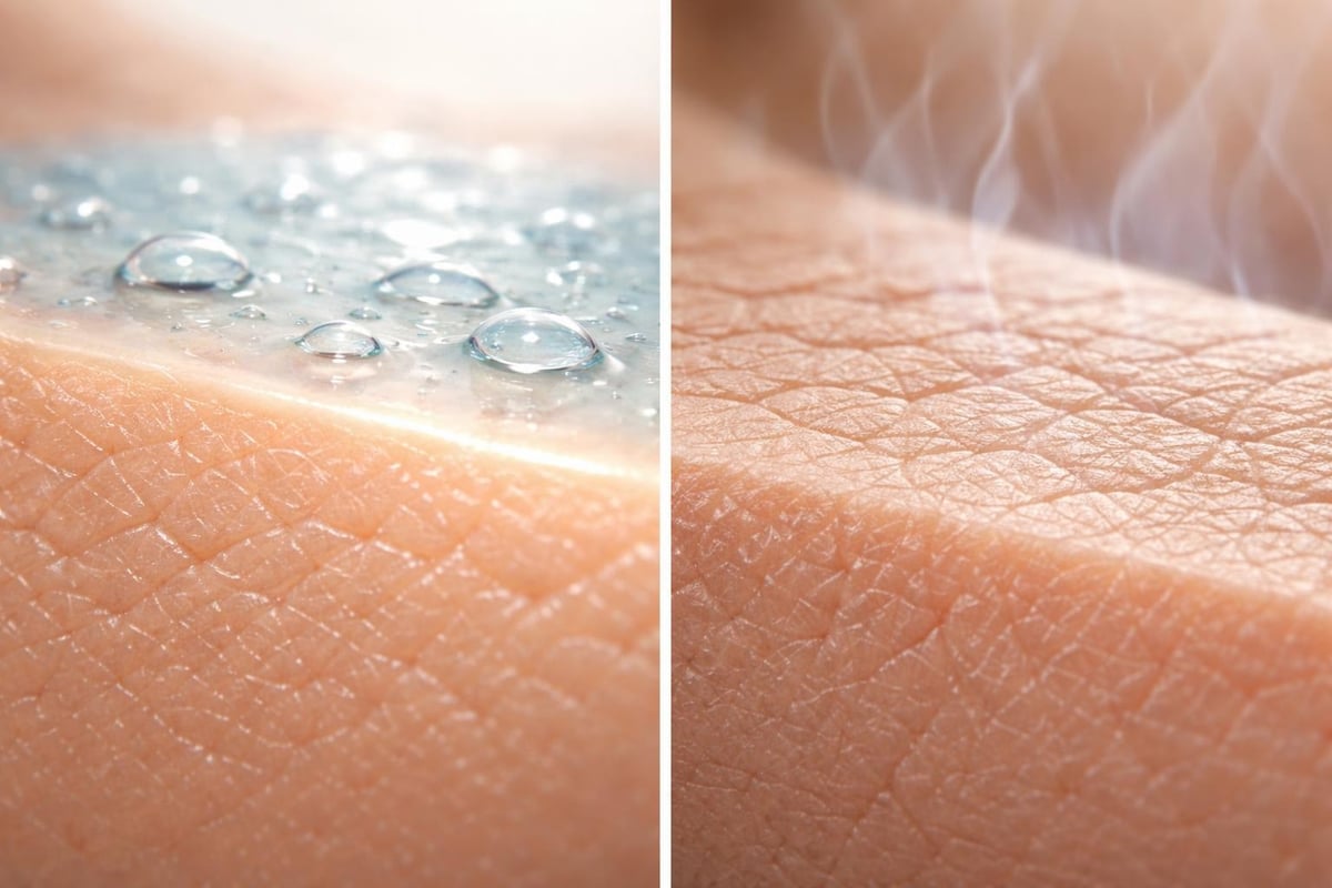 Healthy versus compromised skin barrier