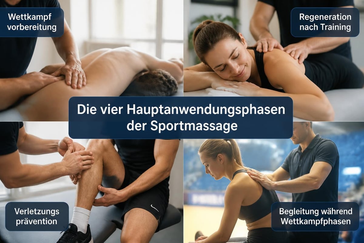 Sportmassage Einsatzbereiche