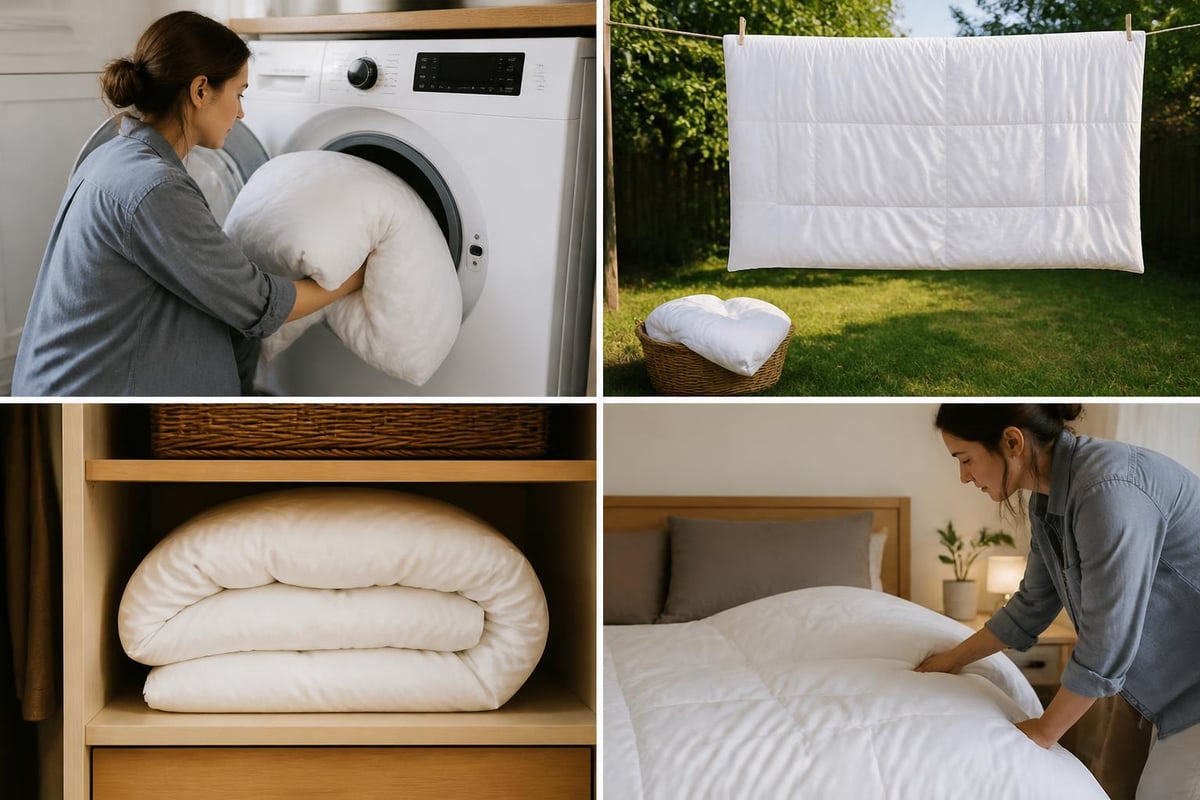 Caring for duvets properly