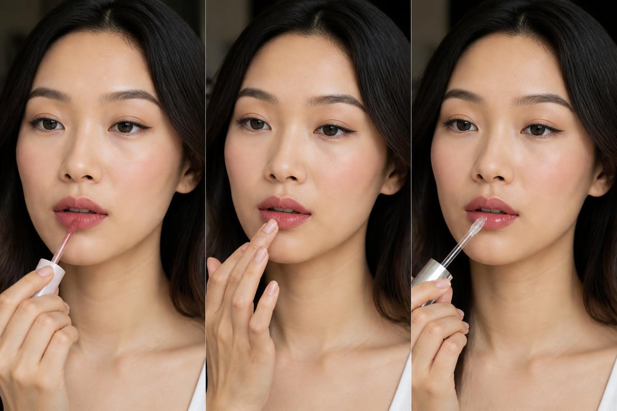 Modern lip stain layering techniques