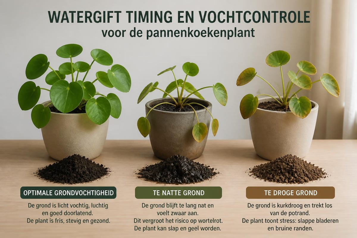 Watergift schema pannenkoekenplant