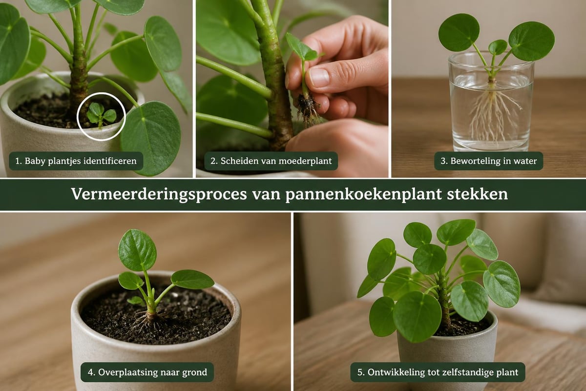 Vermeerdering pannenkoekenplant proces