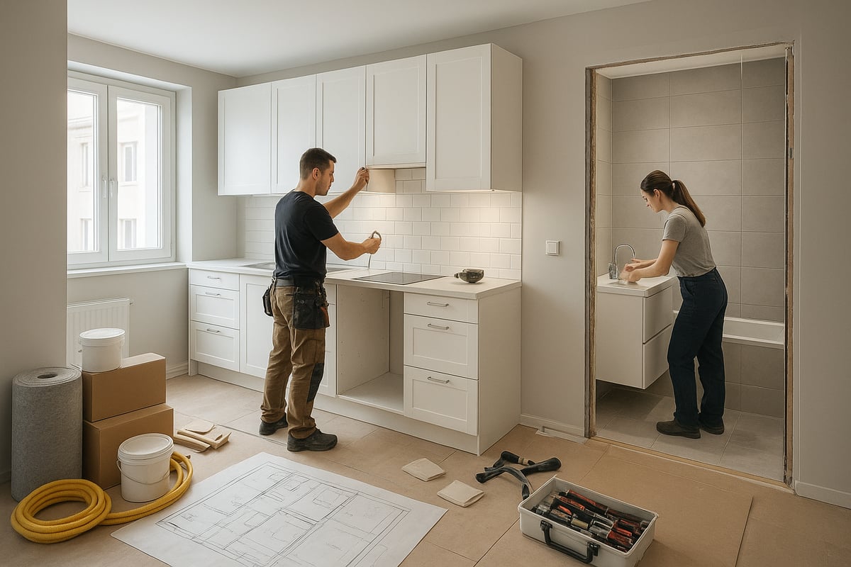 Putkiremontin yhteydessä tehtävät remontit: Vaihe vaiheelta