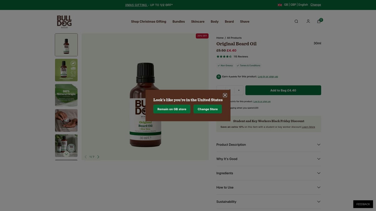 7 Top Picks for Best Beard Oil for Growth in 2026 - Bulldog Skincare Original Beard Oil