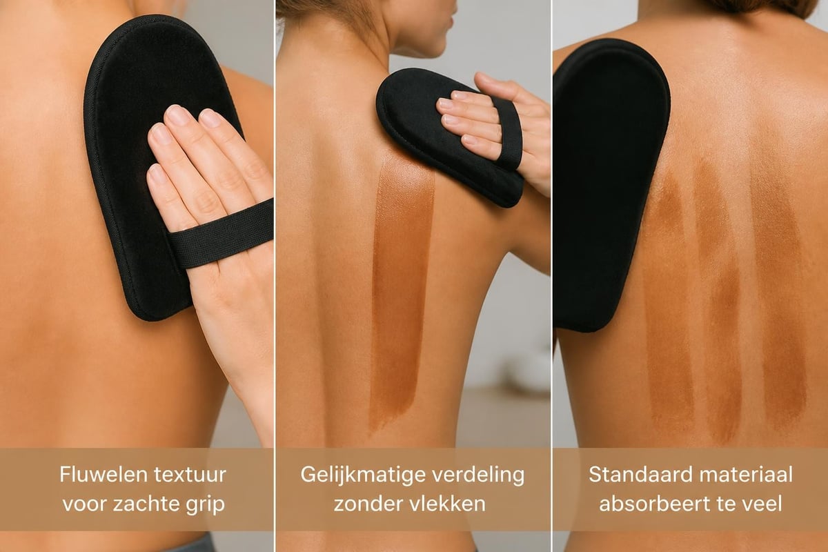 Velvet applicator voor gelijkmatige verdeling