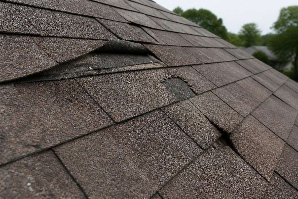 Types of storm roof damage