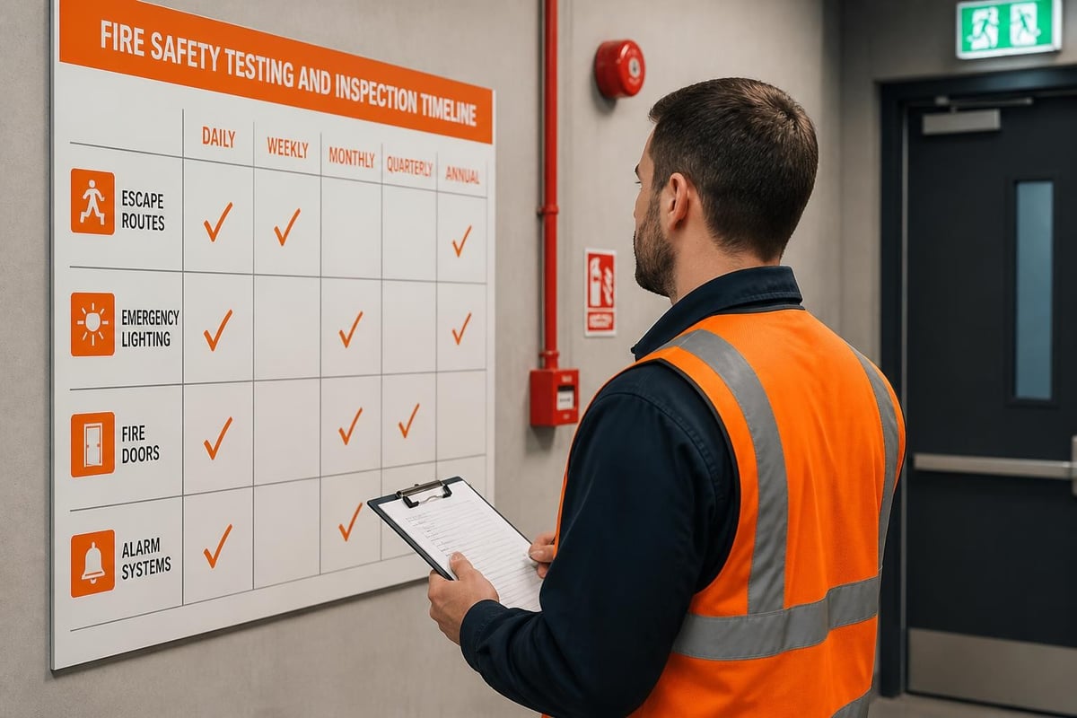 Fire safety maintenance schedule