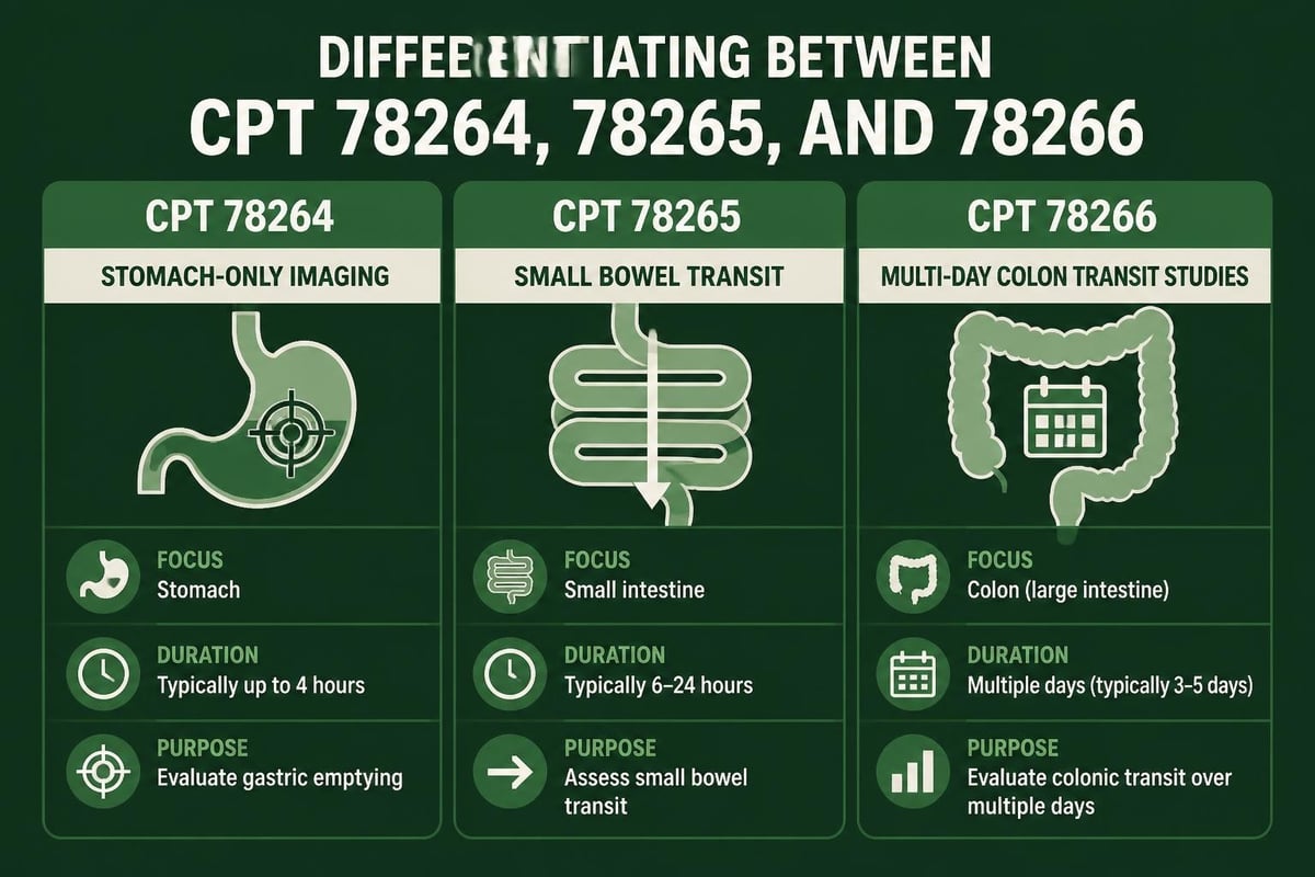 Gastric emptying study CPT code selection