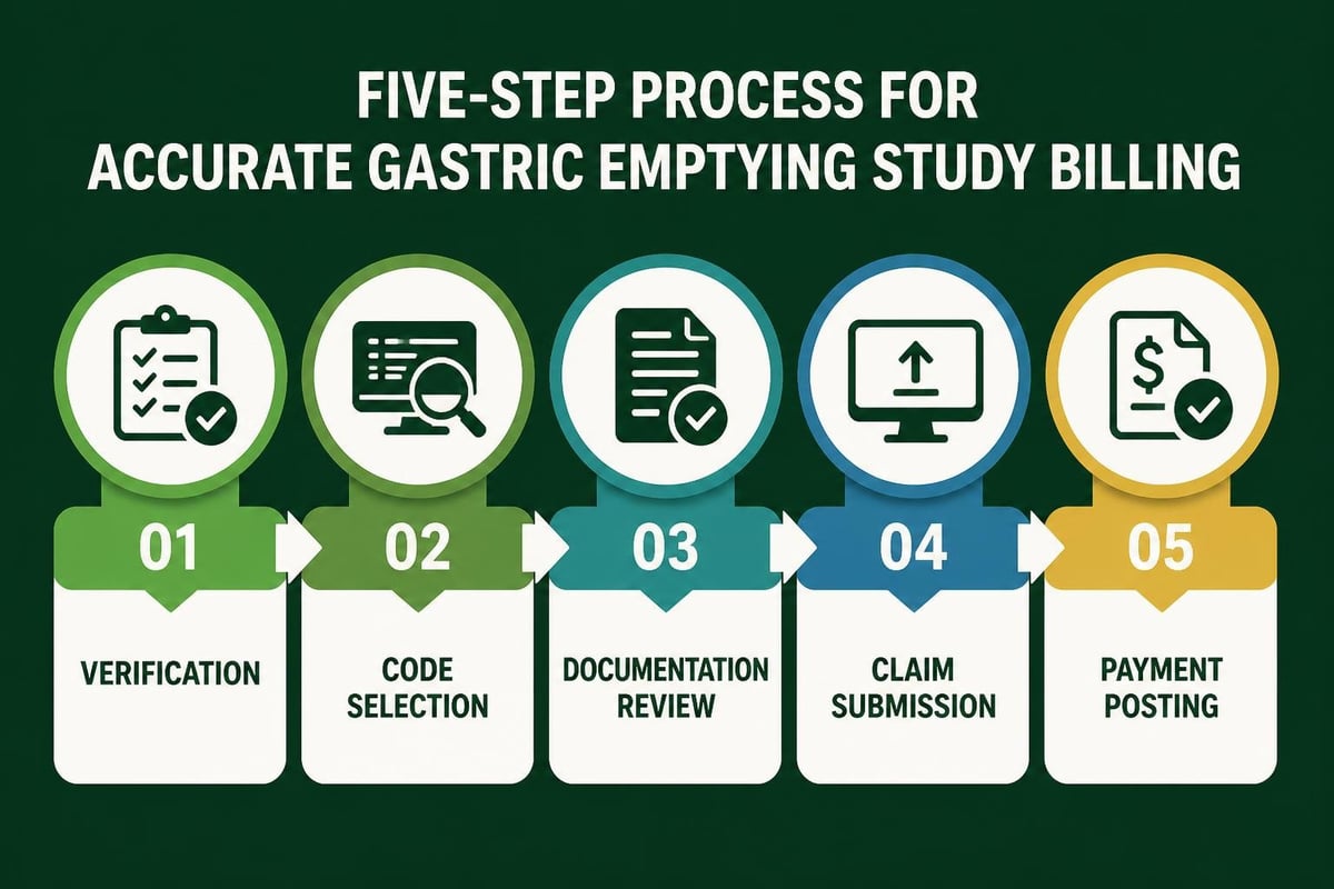 Gastric emptying billing workflow