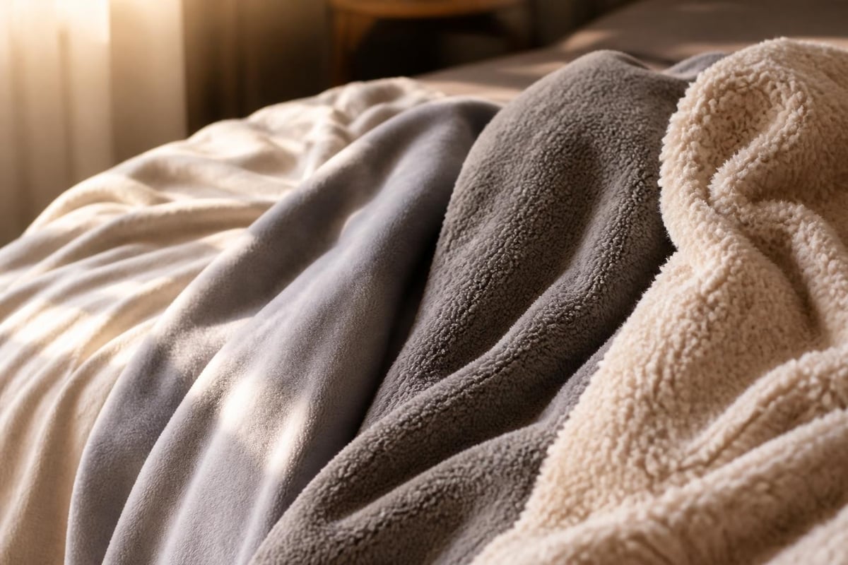 Winter bed cover material properties