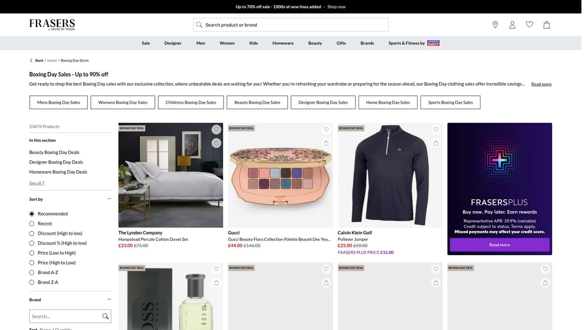 7 Unmissable Boxing Day Sales to Shop in 2026 - House of Fraser