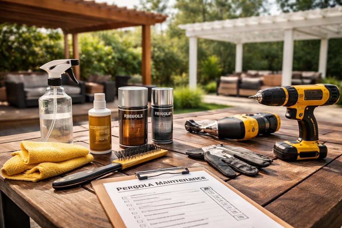 Pergola maintenance checklist