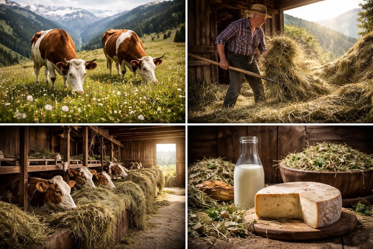 Heumilch Produktion im Zillertal