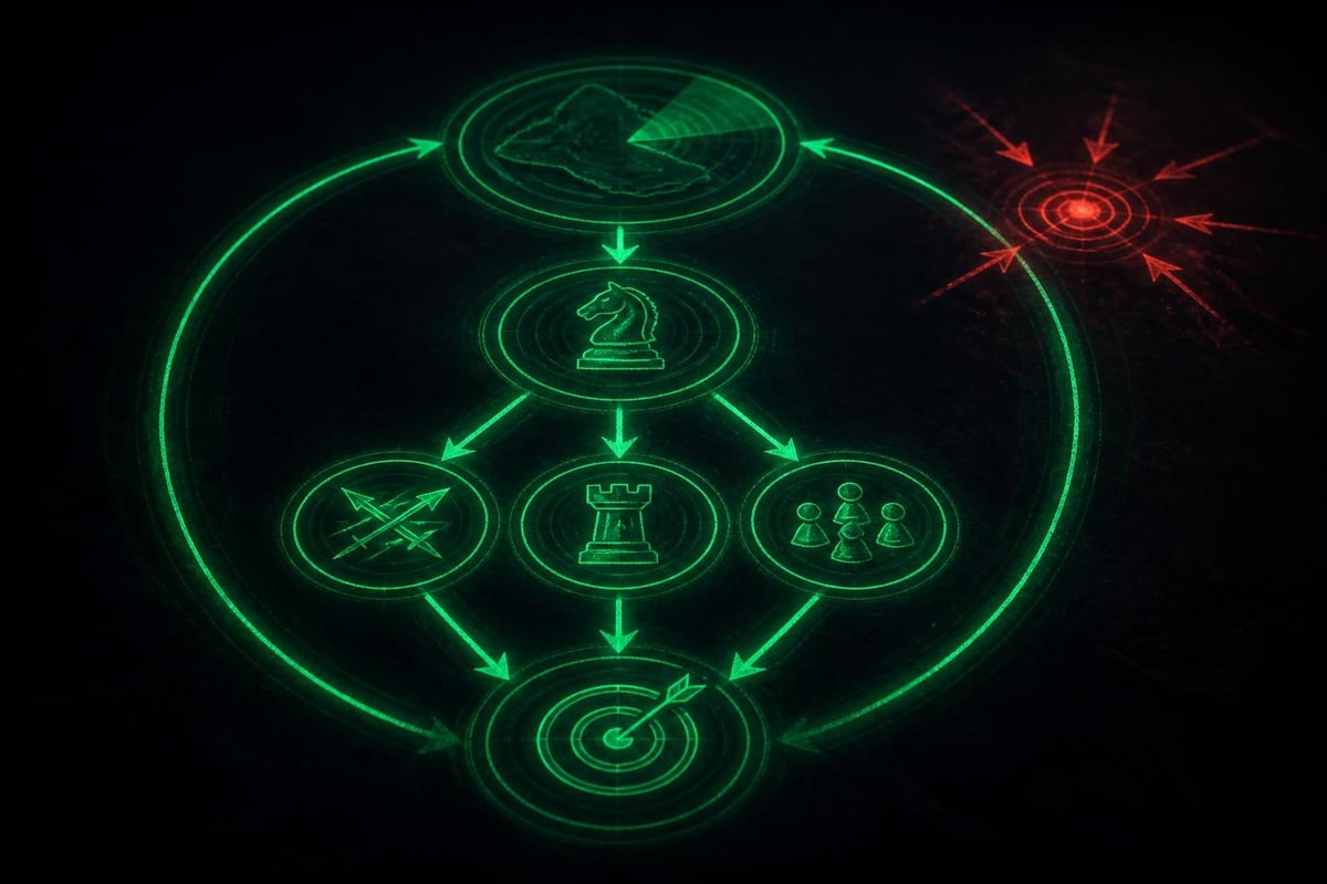 Market plan structure and feedback loop