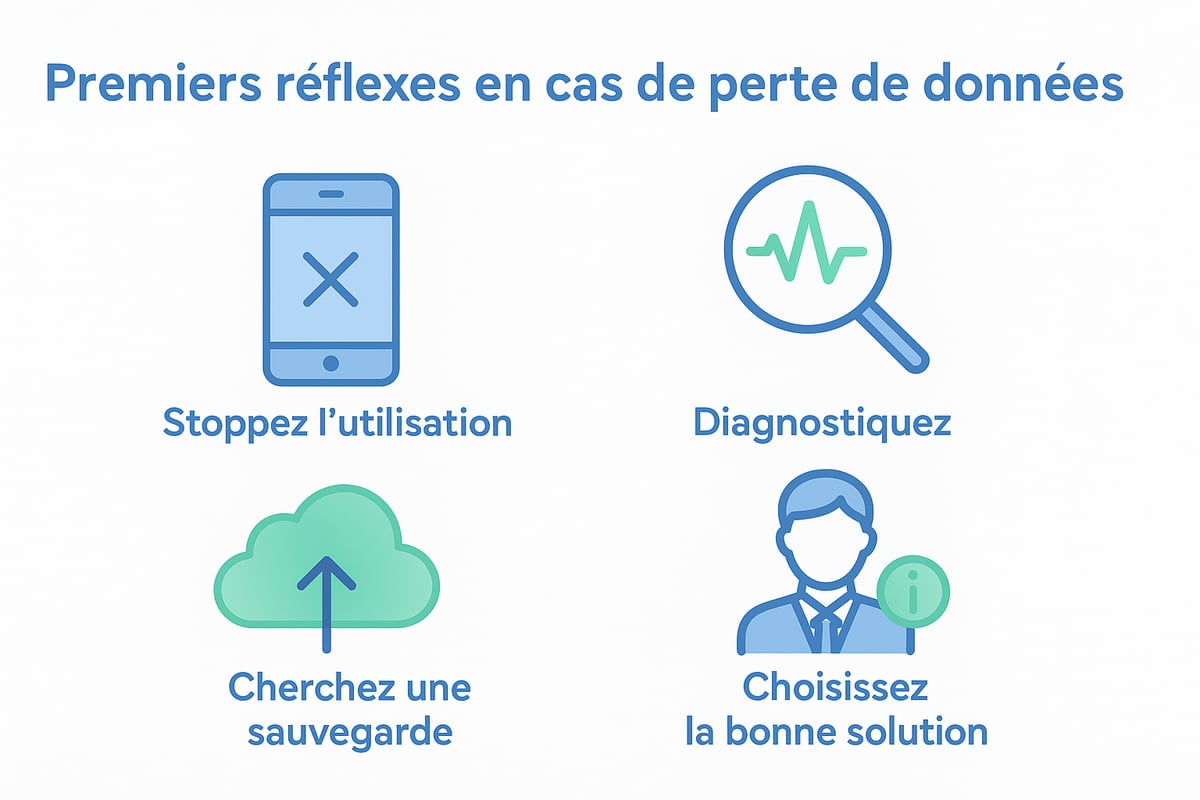 Les Premiers Réflexes Après une Perte de Données