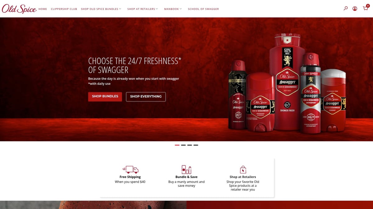 9 Brilliant Humorous Advertising Examples to Inspire in 2026 - Old Spice – “The Man Your Man Could Smell Like” Campaign
