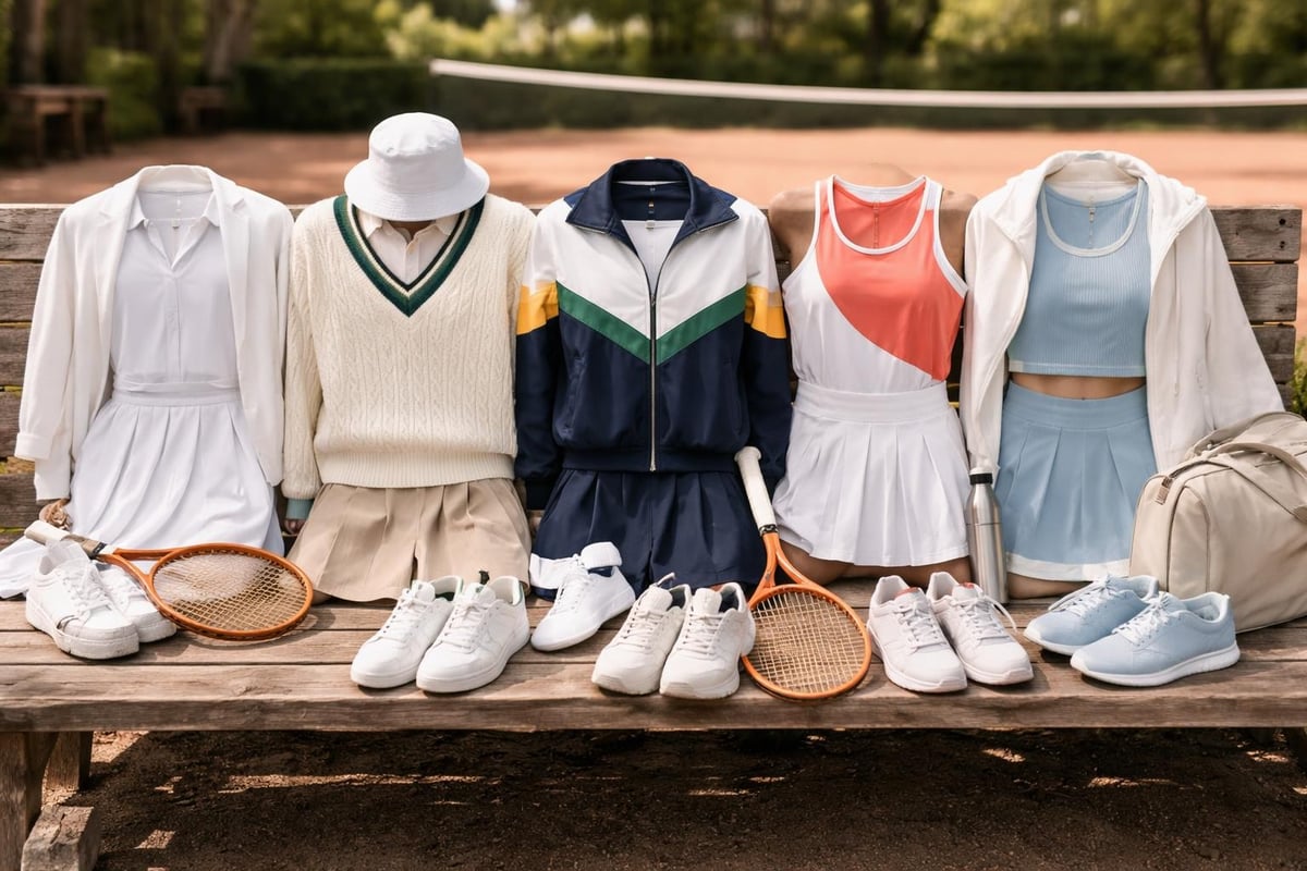 Tennis fashion evolution