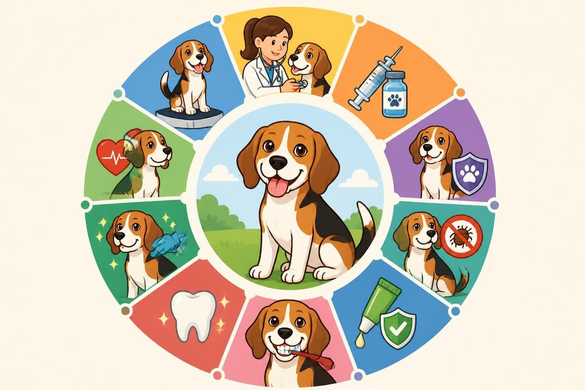 Beagle-Gesundheitskalender