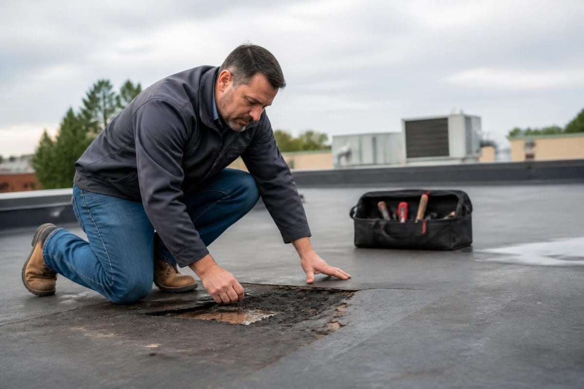 Cost factors for flat roof repairs