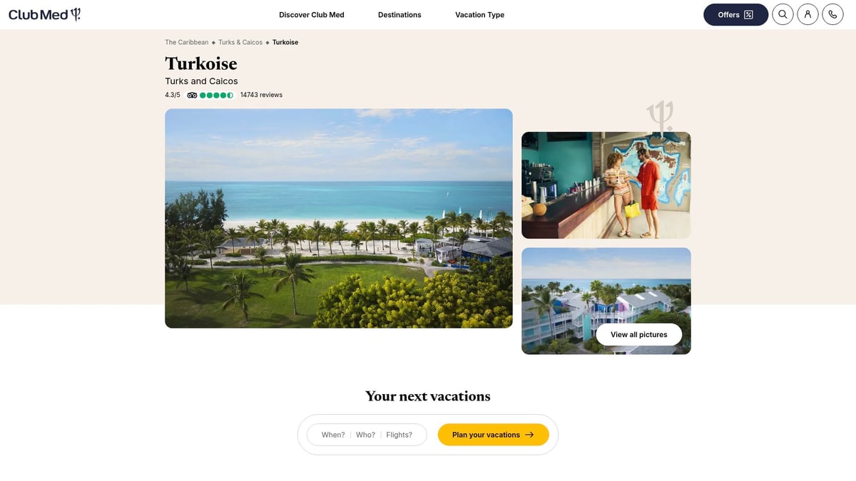 9 Amazing Solo All Inclusive Vacations to Try in 2026 - Club Med Turkoise, Turks & Caicos