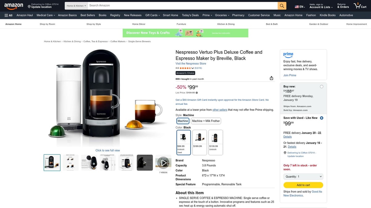 Top 8 Best Single Serve Coffee Maker Picks for 2026 - Nespresso Vertuo Plus
