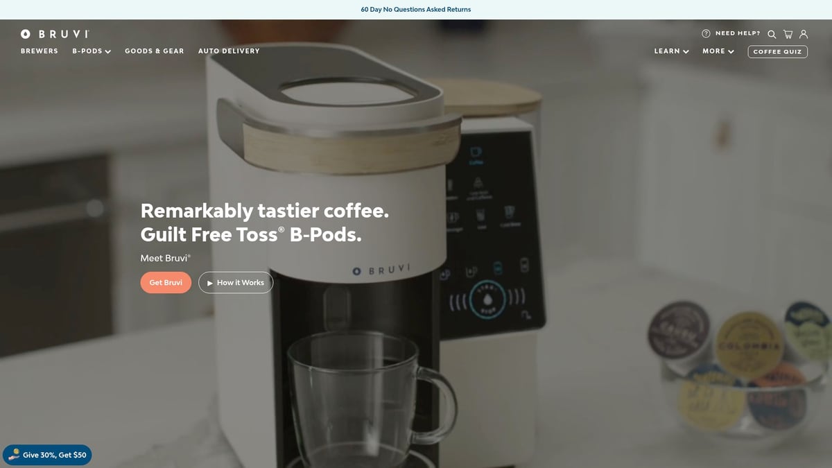 Top 8 Best Single Serve Coffee Maker Picks for 2026 - Bruvi BV-01 Single Serve Coffee Brewer