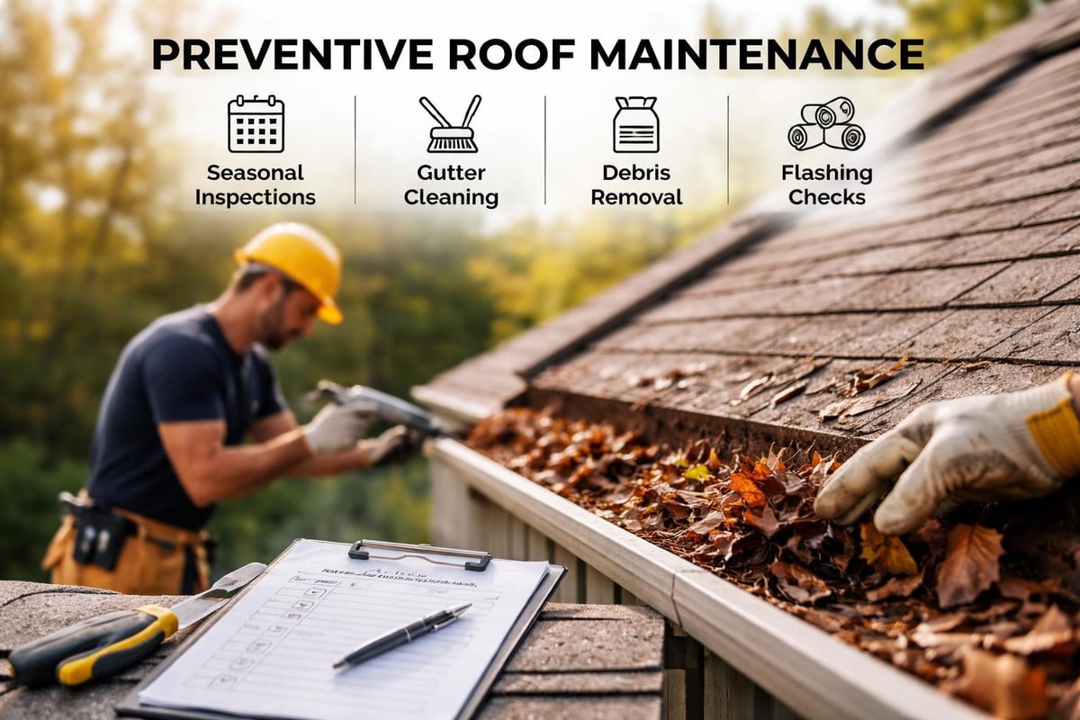 Preventive roof maintenance schedule