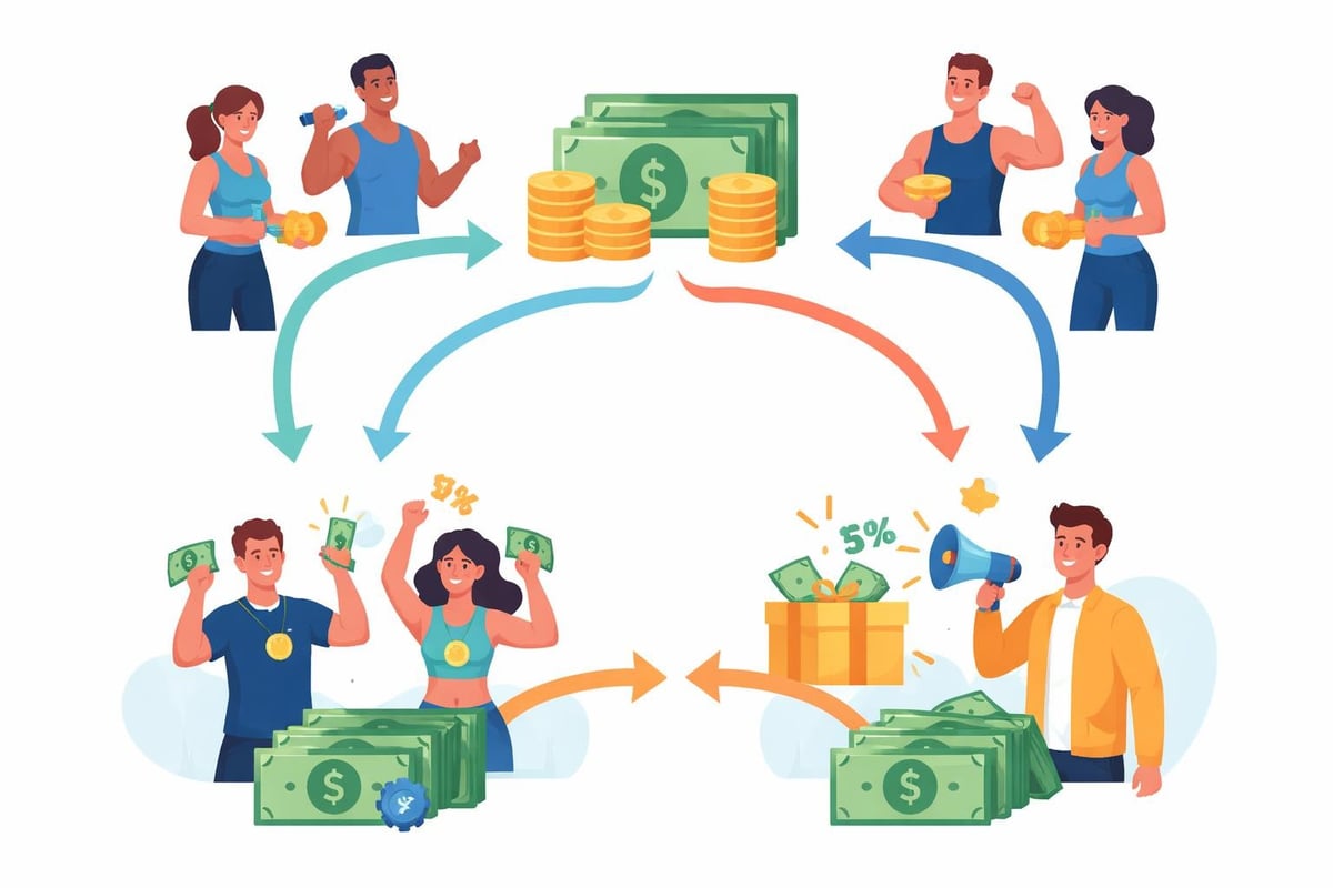 DietBet revenue distribution