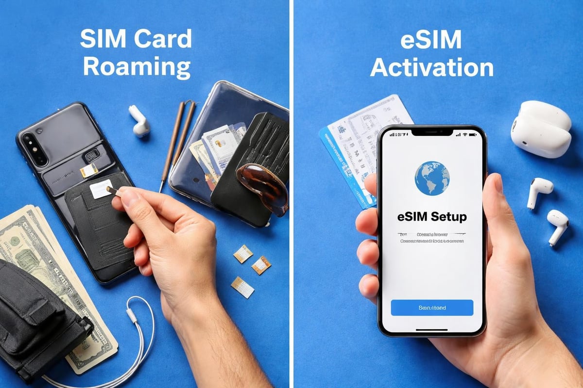 Traditional SIM vs eSIM comparison