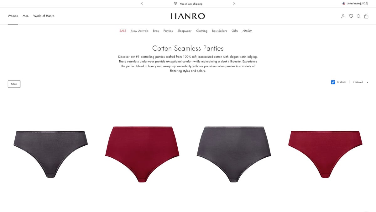 7 Under Pantie Styles to Elevate Your Comfort in 2026 - HANRO Cotton Seamless Brief
