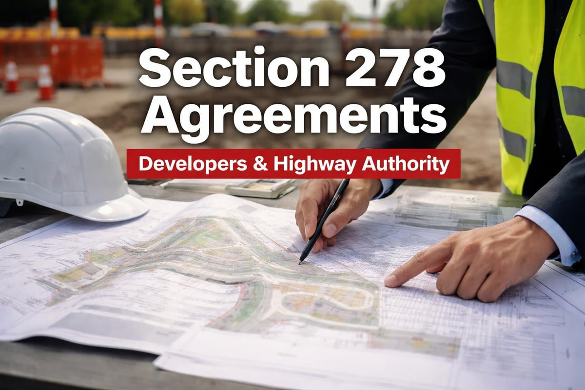 Section 278 agreement framework