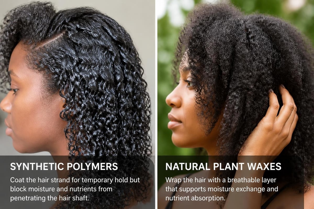 Synthetic versus natural hair product ingredients