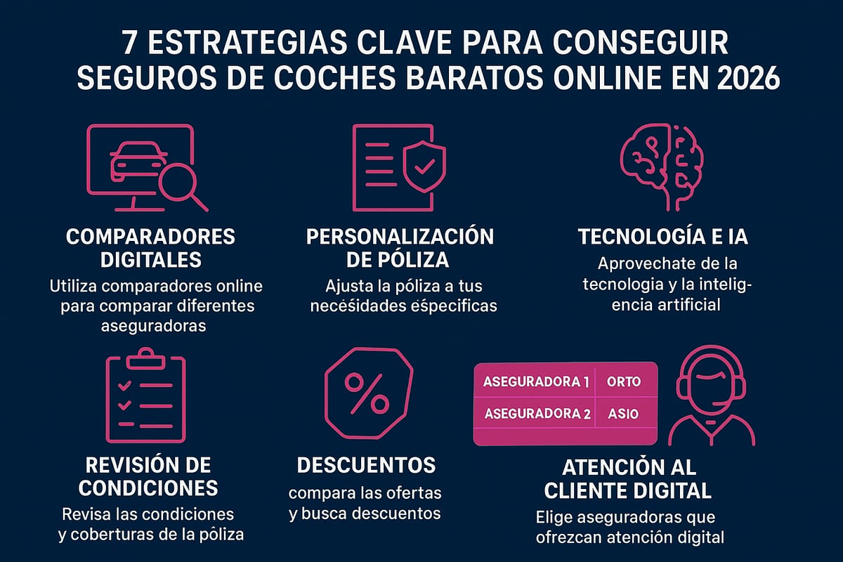 7 Estrategias Clave para Conseguir Seguros de Coches Baratos Online en 2026