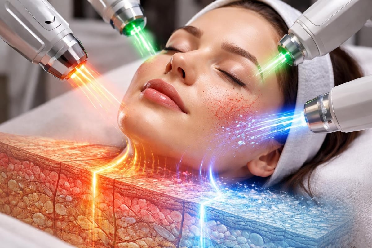Signature laser facial treatment layers