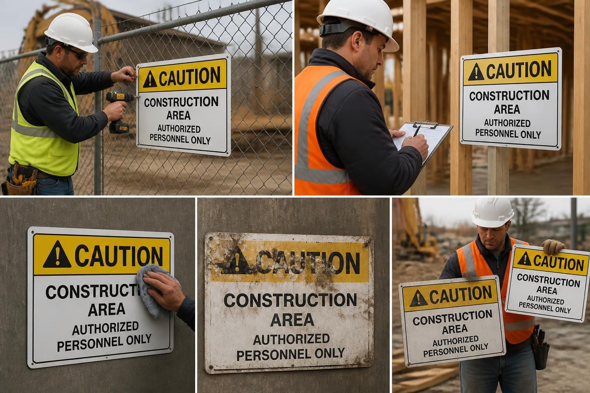 Sign maintenance workflow