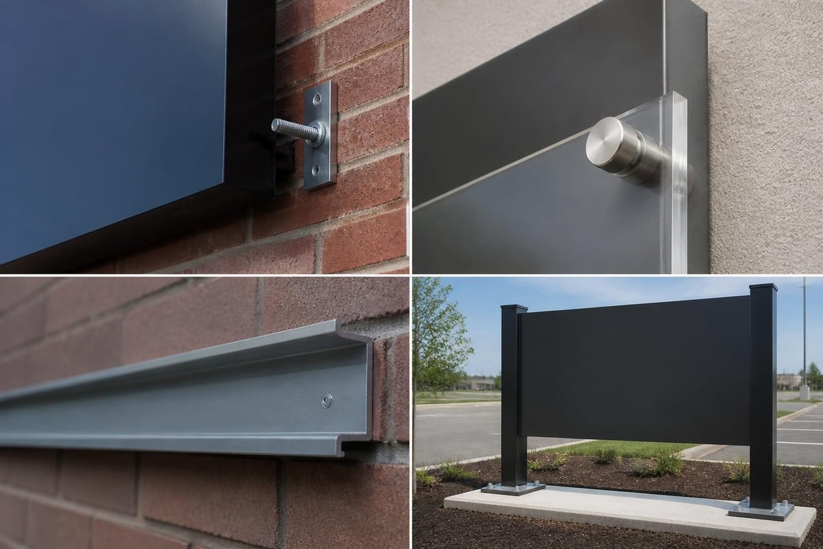 Sign installation methods
