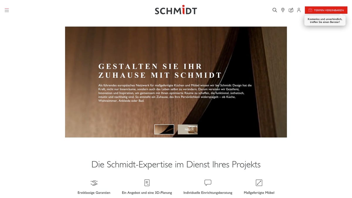 Küchenhersteller: 7 Top-Marken für deine Traumküche 2026 - Schmidt – Maßgeschneiderte Individualität aus Frankreich