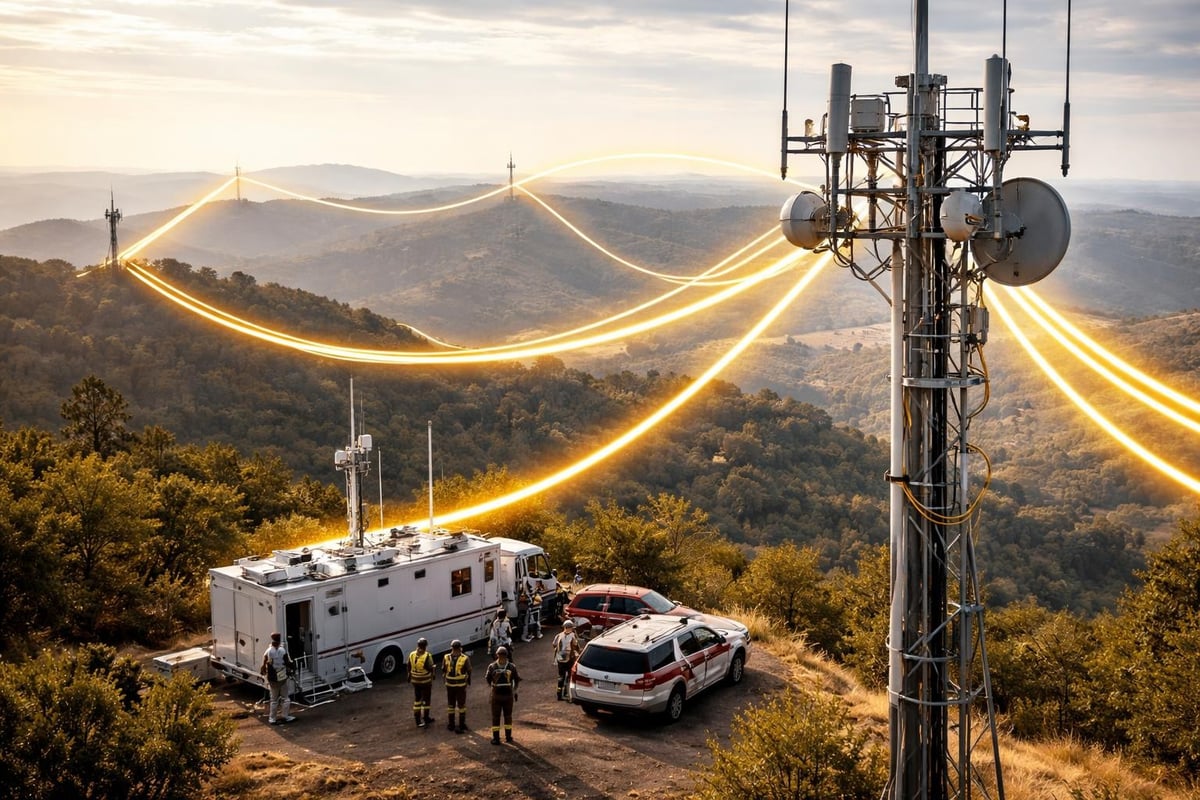Emergency repeater network coverage