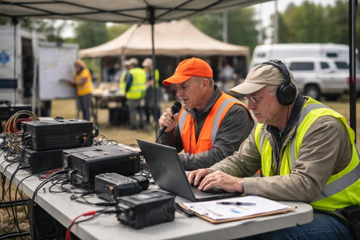 Amateur radio emergency training exercises