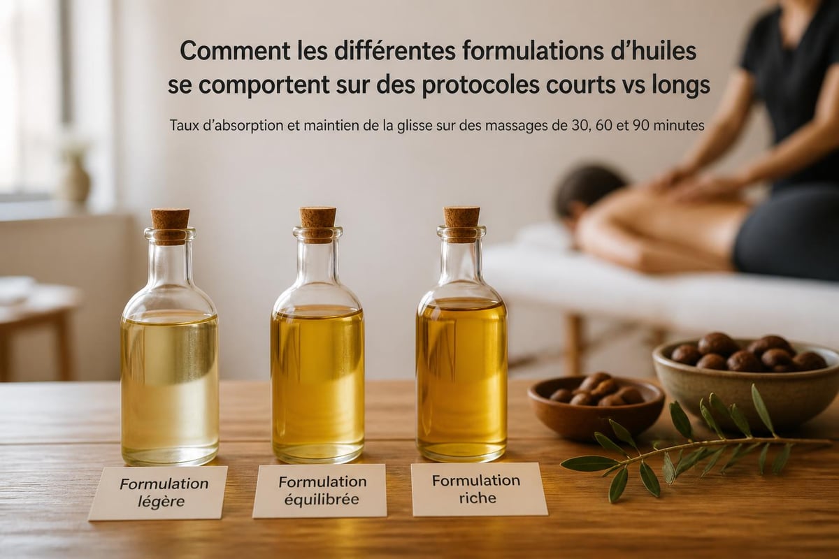 Massage oil performance comparison