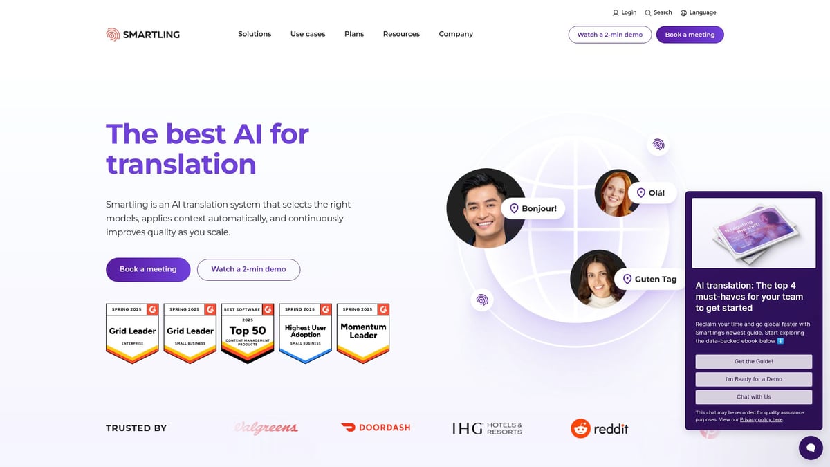 Top 7 Software Spanish Translation Tools for 2026 - Smartling