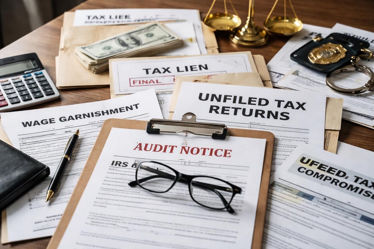 IRS tax problems requiring attorney help