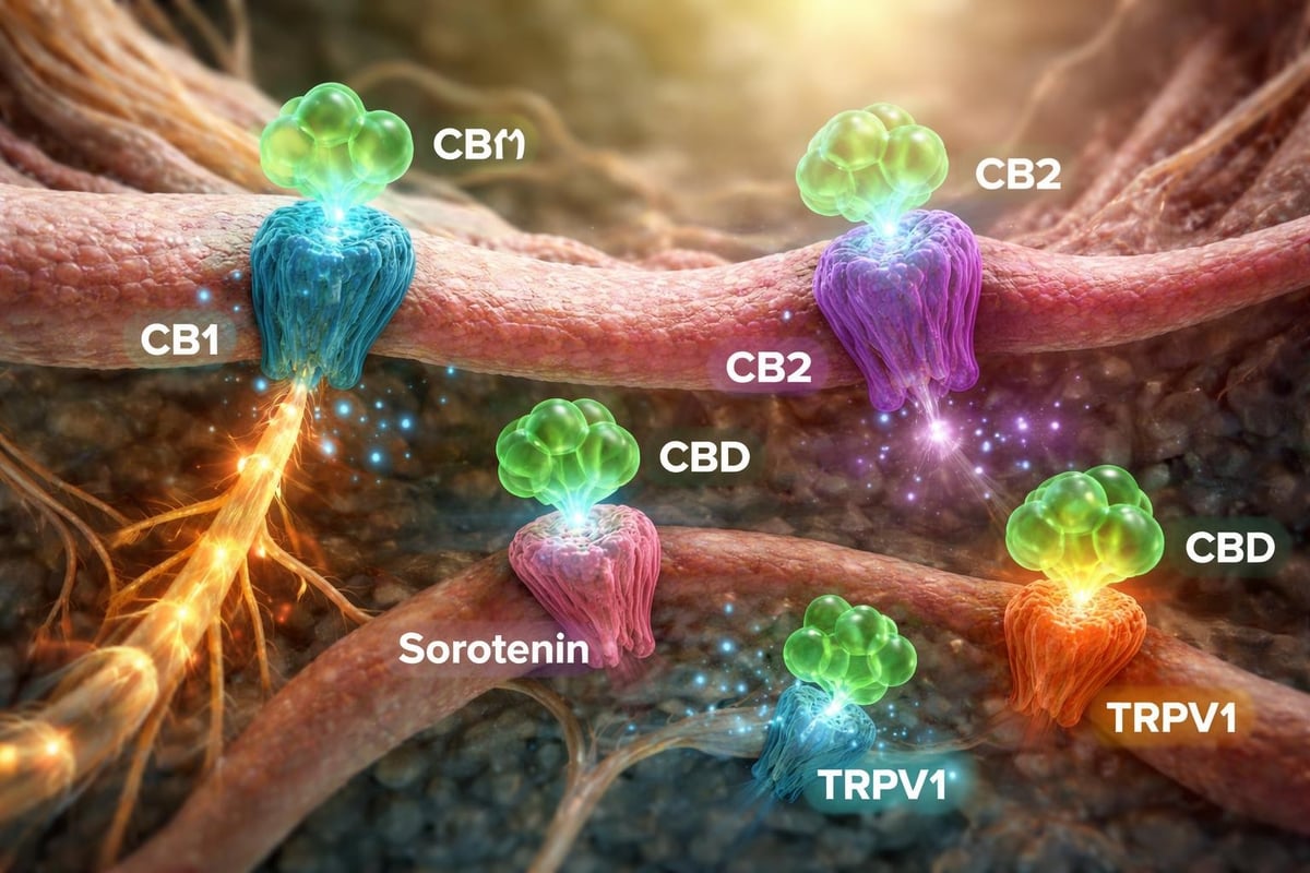 CBD interaction with endocannabinoid system