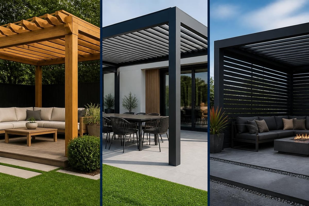 Pergola material comparison
